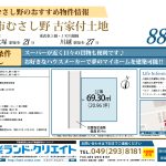 建築条件無し★川越市むさし野 古家付土地