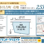 建築条件無し★川越市月吉町 売地